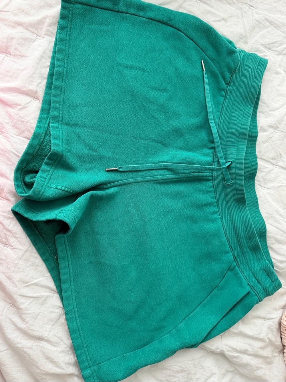 lululemon athletica Scuba Green Athletic Drawstring Shorts